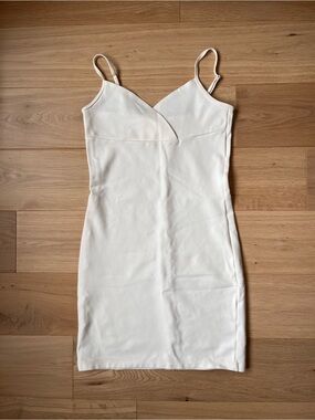 Aritzia Sunday Best White Spaghetti Strap Bodycon Dress